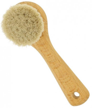 F.U. Cepillo facial para limpiar el cutis con cerdas extra suaves, de madera de haya.