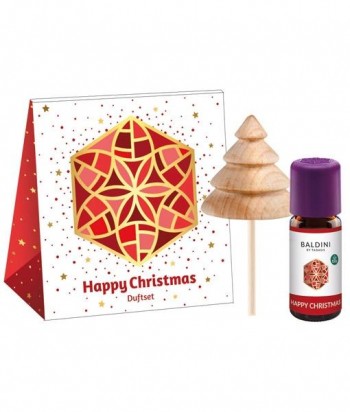 Kit Feliz Navidad con arbolito de madera. 10ml