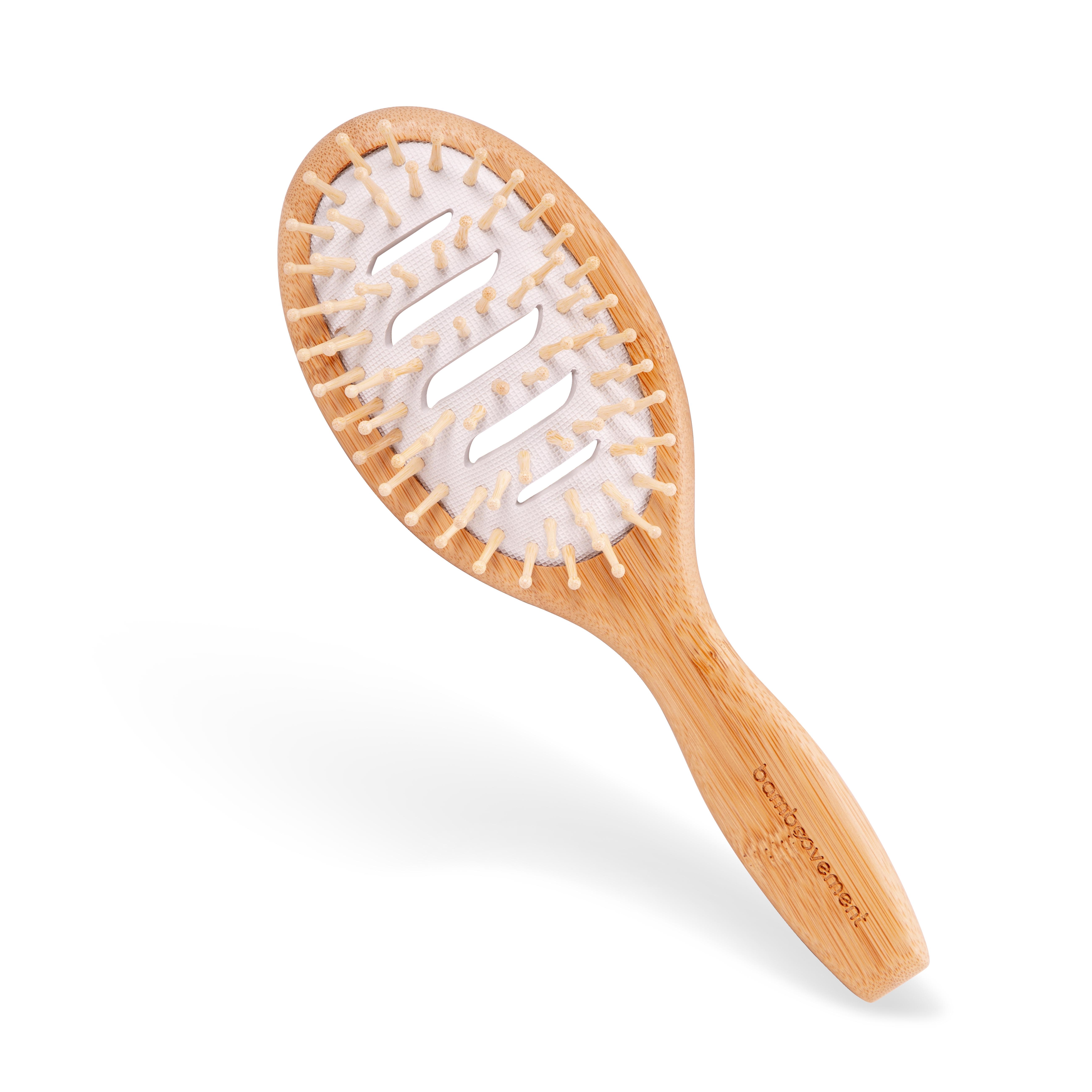 Cepillo para el pelo de bambú Ventilación.