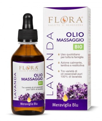 Aceite de masaje de Lavanda. 100ml. Aromatizante y restaurador. Flora