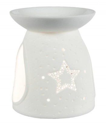 Difusor a vela de porcelana Estrella Kerzenfarm. 10,5x9 cm.