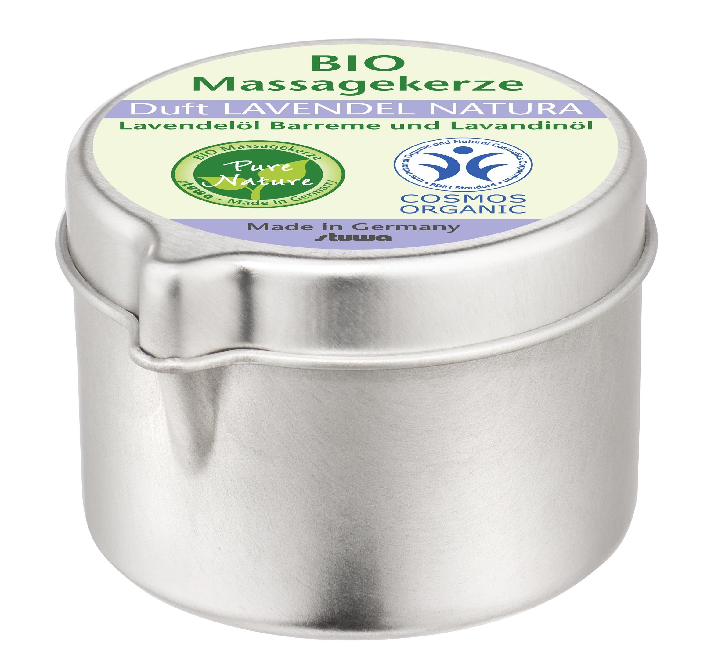 Vela de masaje Bio de Lavanda de la Provence. 50 ml.