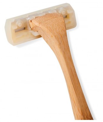 Maquinilla de afeitar EcoEdge de bambú recargable. 6 cabezales.