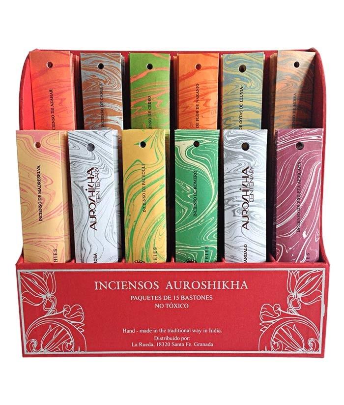 Expositor Inciensos Auroshikha 12 aromas