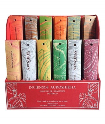 Expositor Inciensos Auroshikha 12 aromas