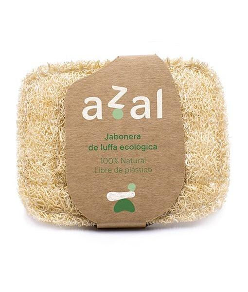 Jabonera de Luffa para jabones sólidos. Azal 8 x 10 cm.