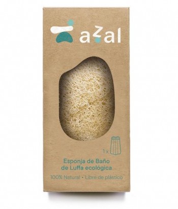Esponja de Luffa-exfoliante corporal. 7,5 x 15 cm. en caja. Azal.