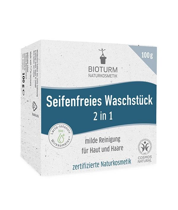 Champú & gel sólido 2 en 1 Bioturm. Capilar y corporal. 100 gr.