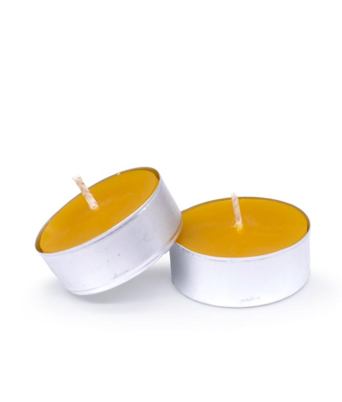 Vela de cera pura de abeja Té