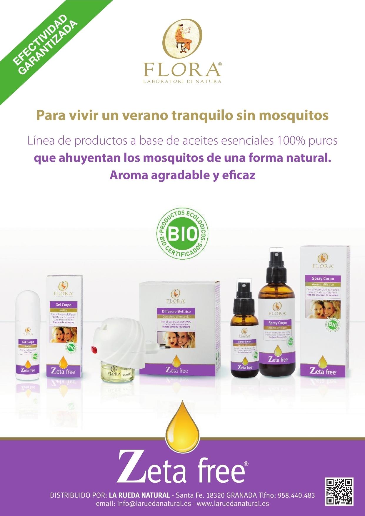 Cartel Línea Repelente de Mosquitos Flora. A2