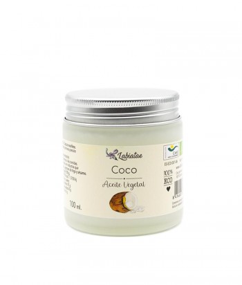 Aceite de Coco (Coccus nucifera) BIO. 100 ml. en tarro de cristal *