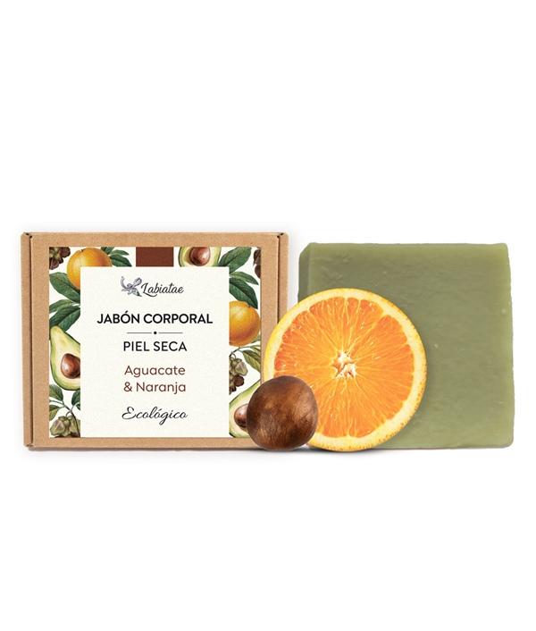 Jabón corporal piel Seca: Aguacate y Narnaja