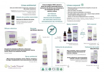 Hoja informativa línea Repelentes de mosquitos Flora