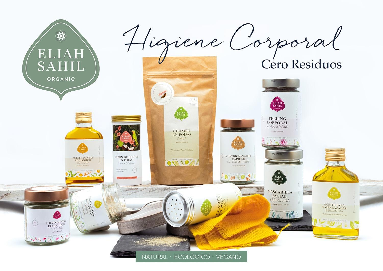 Cartel Eliah Sahil: higiene ecológica y cero residuos en polvo