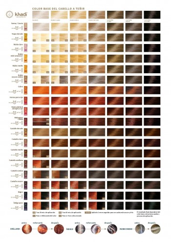 Folleto-Carta de colores tintes KHADI