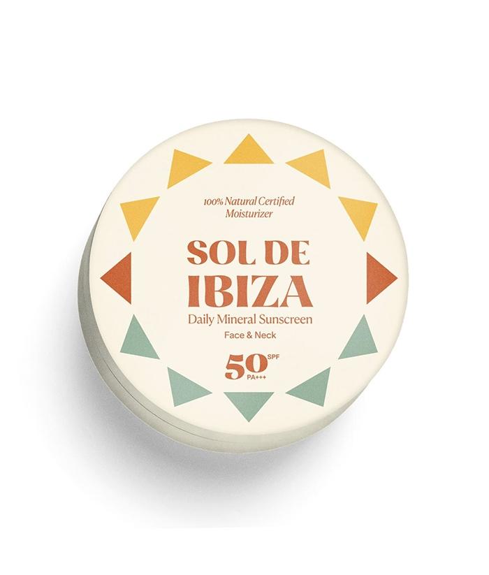 Crema solar facial SPF50. Cara & cuello uso diario.
