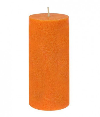 Vela pilar grande Naranja